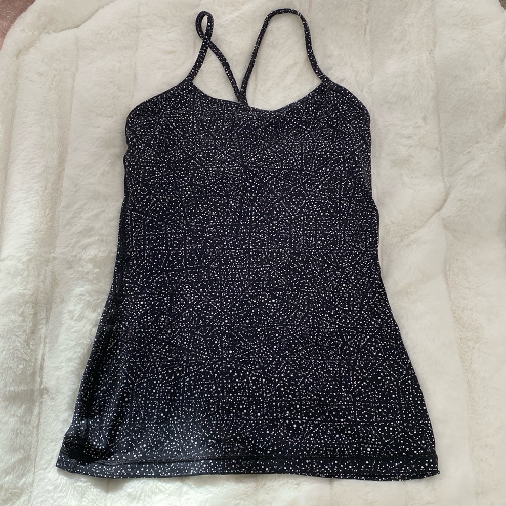 Lululemon speckled tank top with built-in shelf bra